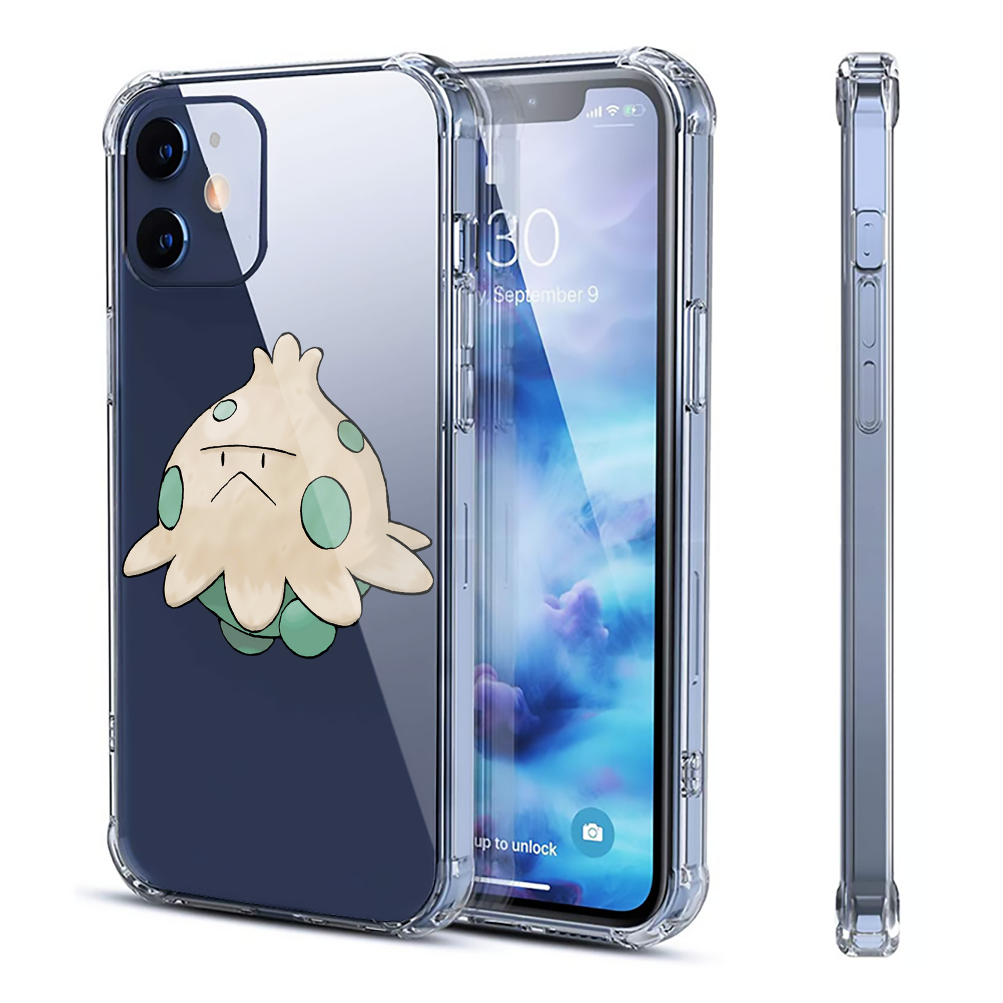 （画像用） ポケットモンスター Pokémon 【iPhone 12シリーズ対応】透明スマホケース（クリアソフトケース）